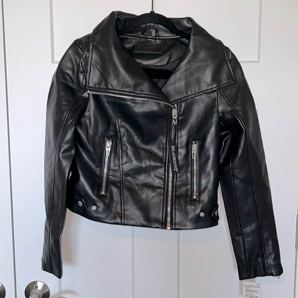 NWT Blank NYC Best in Show Faux Leather Jacket